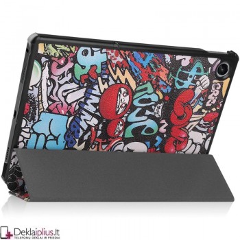 Dirbtinės odos atverčiamas dėklas - Grafiti (Lenovo tab m10 plus 10.6 (3rd gen) (TB128XU-ZAAJ0145PL-ZAAN0113SE) Dirbtinės odos atverčiamas dėklas - Grafiti (Lenovo tab m10 plus 10.6 (3rd gen) (TB128XU-ZAAJ0145PL-ZAAN0113SE)